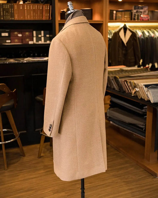 M&T Wear - Men's Retro Wool Blend Long Winter Overcoat