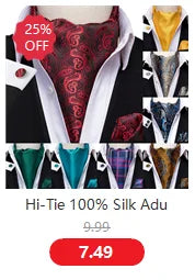 Hi-Tie 60 Color Classic Bow Ties for Men Silk Butterfly Pre-Tied Male Bowtie Pocket Square Cufflinks Set Jacquard Paisley Floral