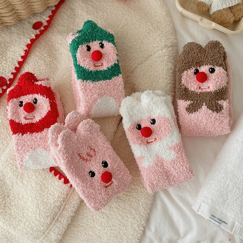 M&T Wear - Winter Women’s Thick Fuzzy Cartoon Socks