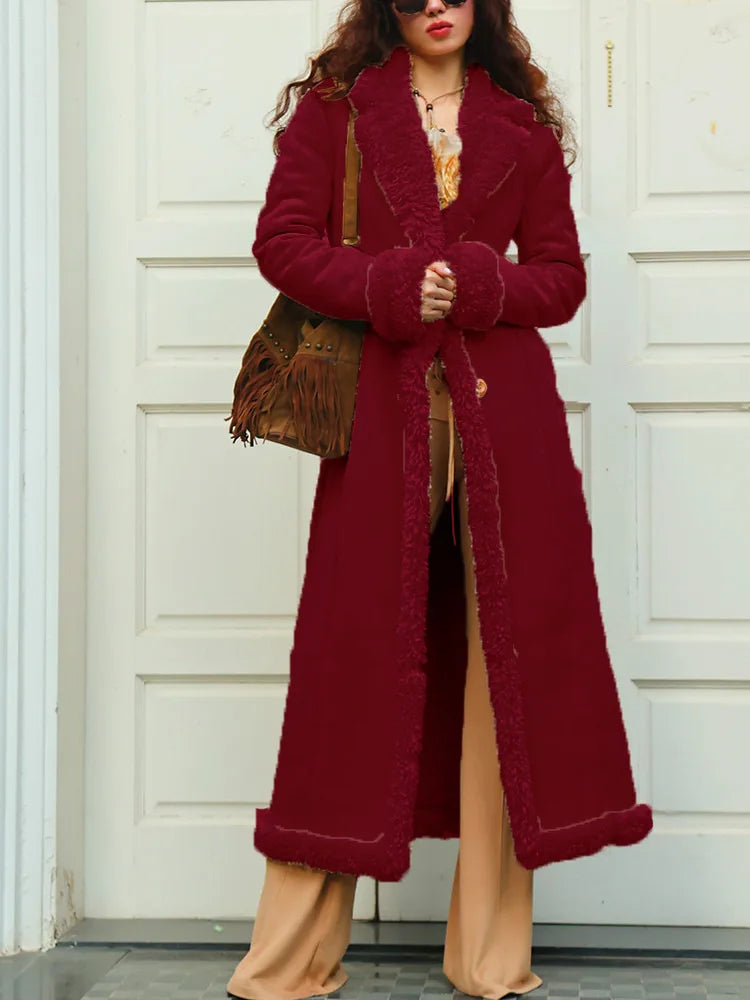 M&T Wear - Women's European Style Thickened Suede Winter Coat