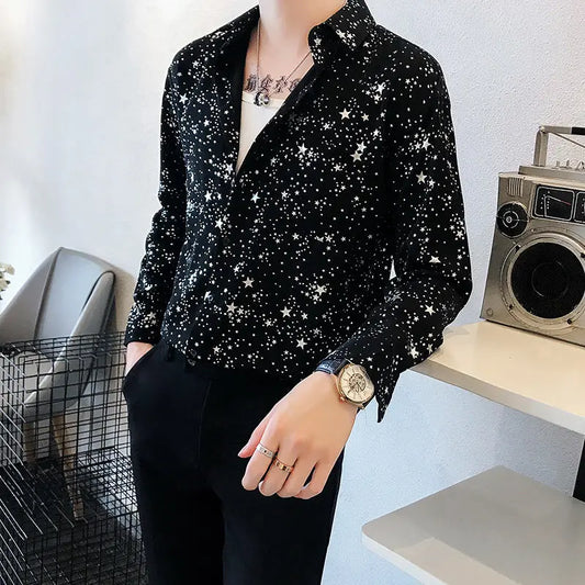 M&T Wear - Man Shirt Black Funny With Print Graphic Printed Shirts