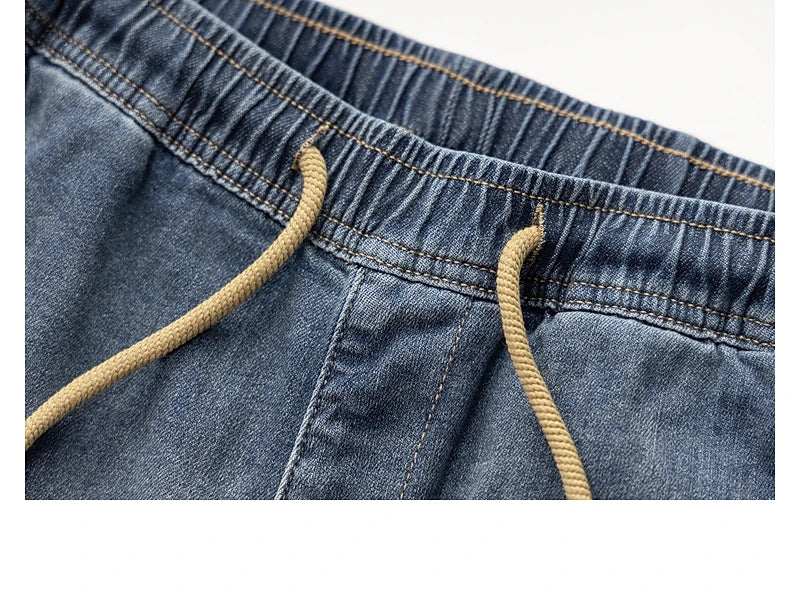 M&T Wear - Classic Washed Blue Denim Jeans for Men American Minimalist