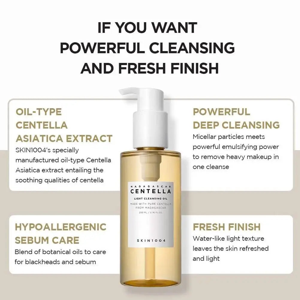 M&T Wear – Centella Deep Cleansing Oil 200ml for Sensitive & Pore Care