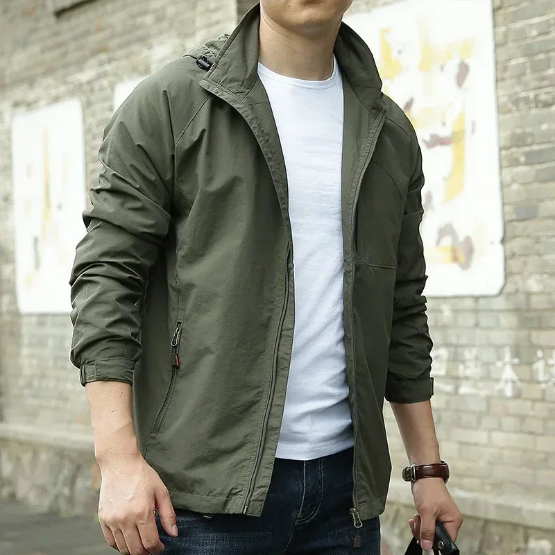M&T Wear - Men's Outdoor Hiking Camping Jackets Waterproof Hooded Windbreaker Coat Autumn New Casual Jacket Tactics Military Jacket Men 6XL