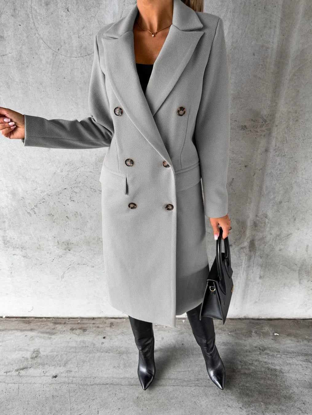 M&T Wear - Vintage Double Breasted Long Woolen Overcoat