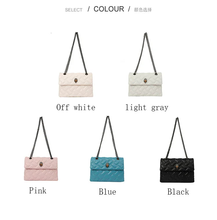 M&T Wear - Women’s Quilted Embroidery Chain Bag