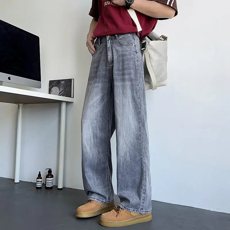 M&T Wear - Men's Jeans Large Denim Baggy Pants Men's Fashion Man Male Trendy Streetwear