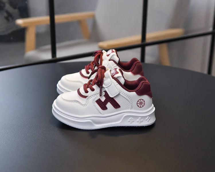 M&T Wear - Kids Basketball Shoes Comfortable Non-slip Students Running Shoes Soft Sole 2025 New Boys Girls Sports Shoes Hook&loop Trendy