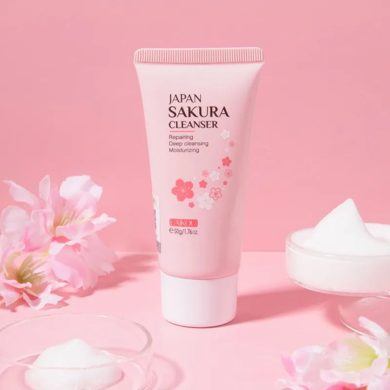 M&T Wear – Sakura Facial Cleanser 50g Deep Cleansing & Brightening Foam