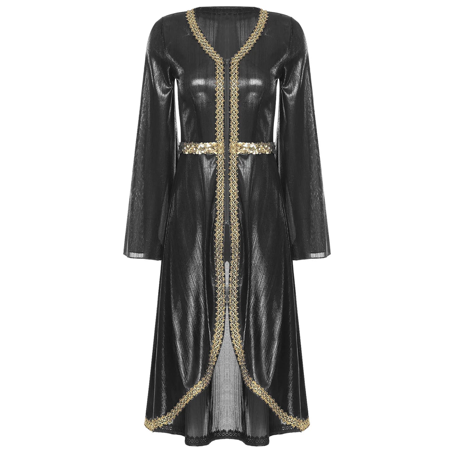 M&T Wear -  Embroidered High Waist Abaya Kaftan Dress