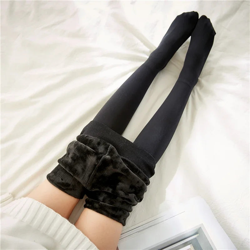 M&T Wear - Winter Velvet High Waist Leggings for Women