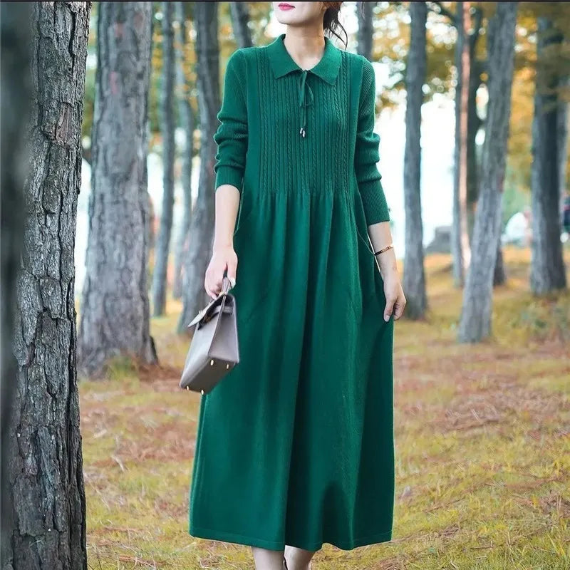 M&T Wear - Versatile Long Knitted Sweater Dress