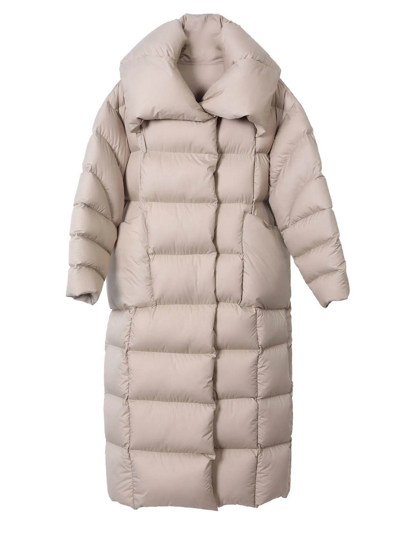 M&T Wear - The Ultimate Luxury Knee-Length White Down Puffer Coat