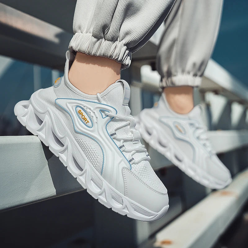 M&T Wear - Men's Casual Shoes Men Casual and Comfortable Running Sneakers Durable Lace-Up Design Suitable for Outdoor Sports and Daily Wear