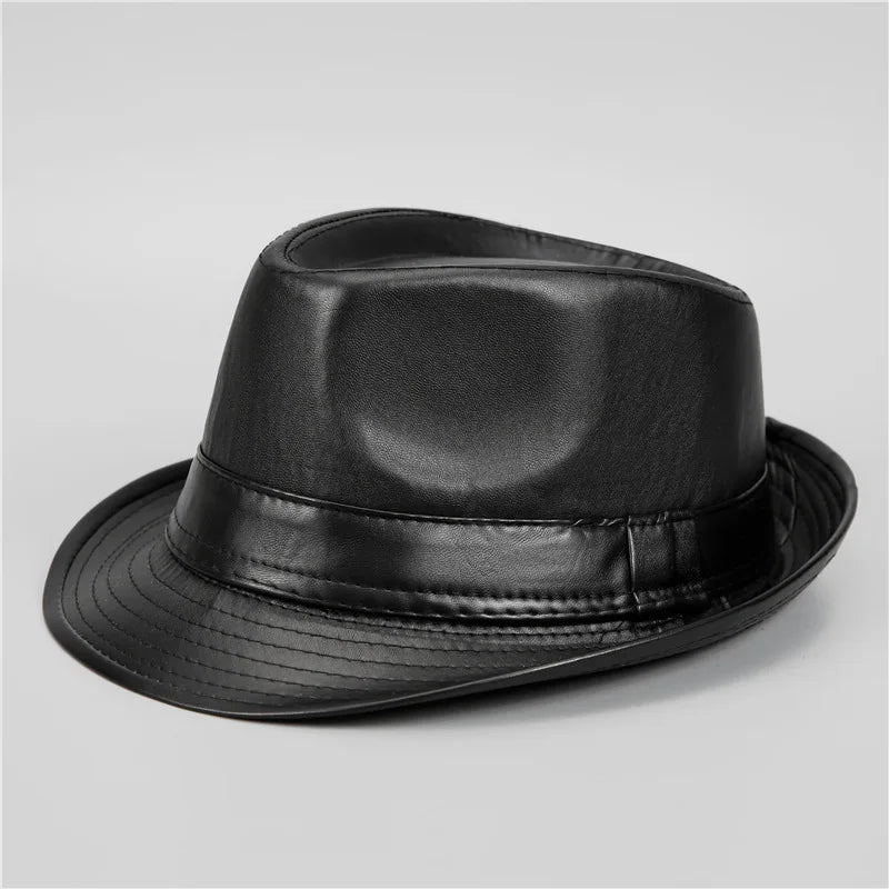 M&T Wear - Retro Faux Leather Cowboy Bowler Hat