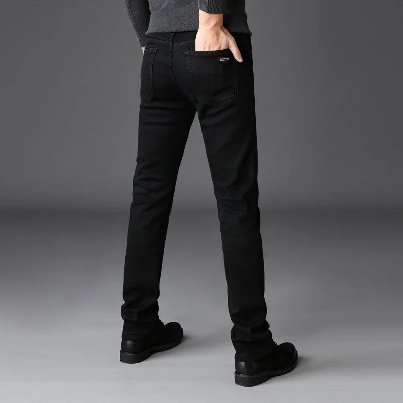 M&T Wear - Men’s Slim Straight Jeans – Smart Casual Everyday Wear