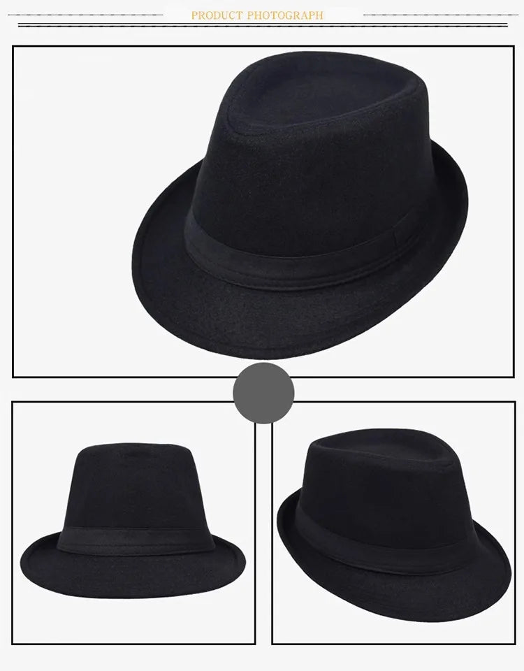 M&T Wear - Simple Plain Woolen British Jazz Hat