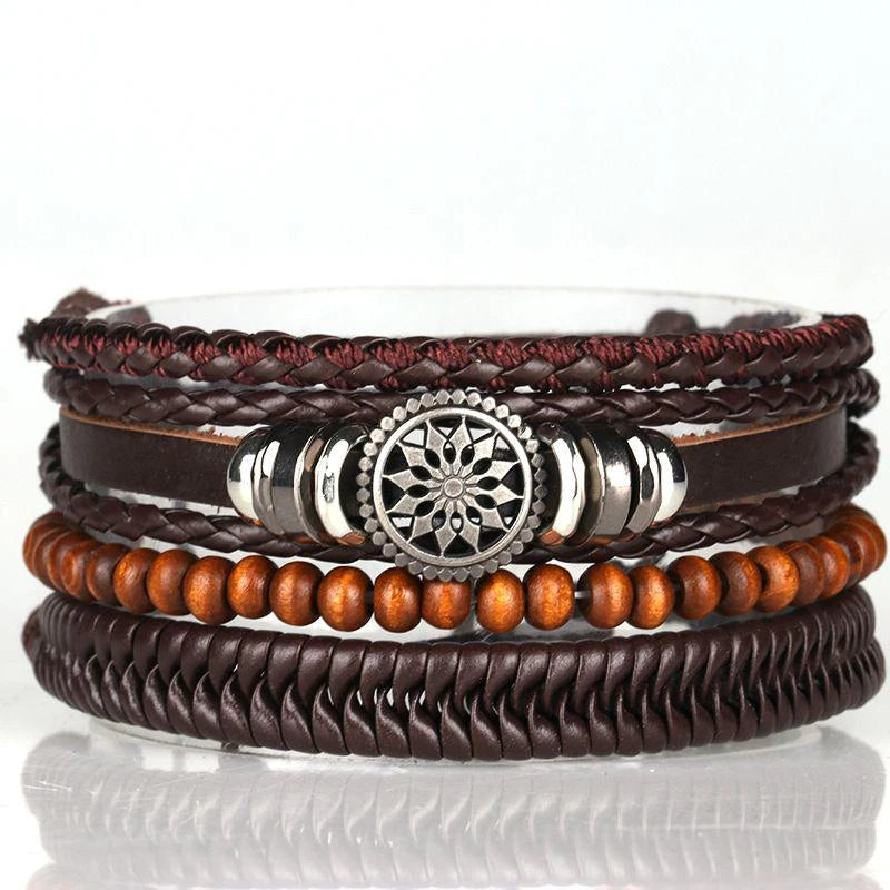M&T Wear - 06 2024 Leather Braided Bracelet for Men