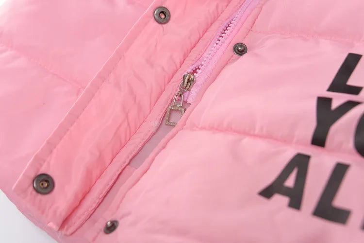 M&T Wear - Winter Warm Jackets for Girls Fashion Fur Hooded Children Girls Waterproof Outwear Kids Cotton Lined Parkas