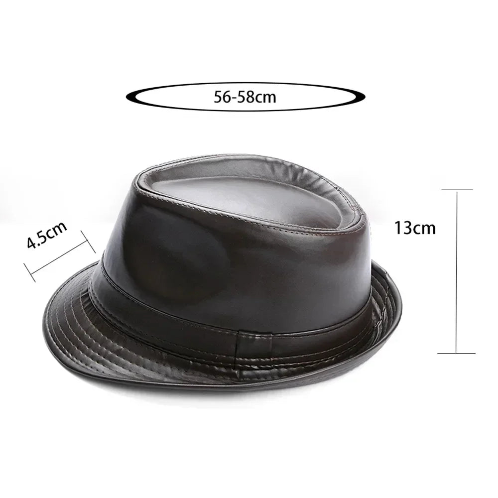 M&T Wear - Retro Faux Leather Cowboy Bowler Hat