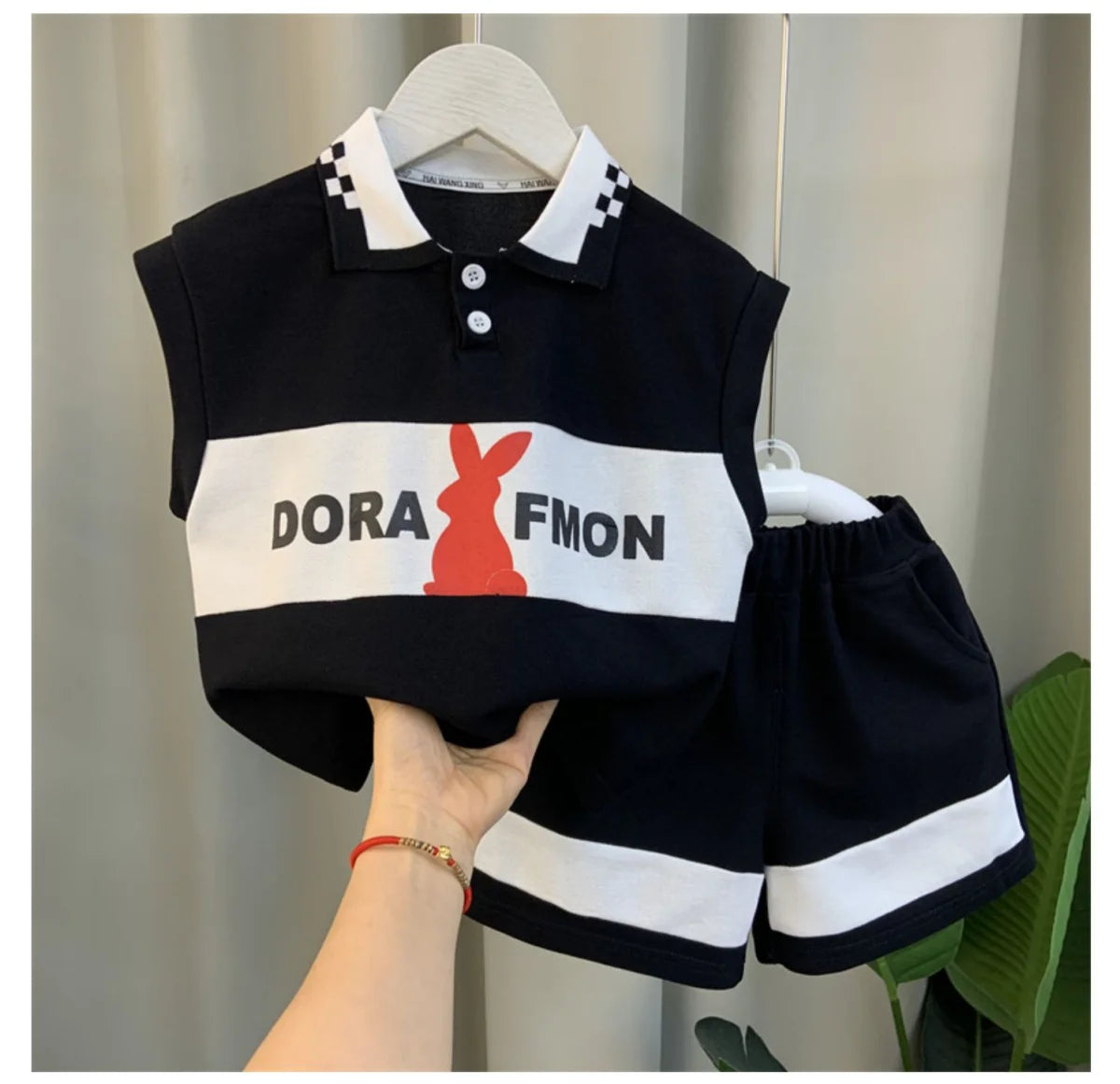 M&T Wear - Korean Children's Clothes 2025 Summer Kids Clothes Boys Outfits Baby Thin Short Sleeves Stripe Polo Shirt +Shorts Two Pieces Set