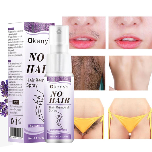 M&T Wear - Permanent Hair Removal Spray (20ml) | Painless & Nourishing Lavender Formula for Silky Smooth Skin
