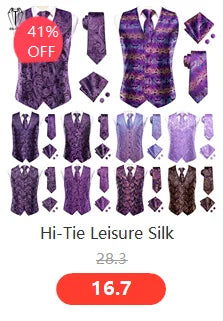 Hi-Tie 60 Color Classic Bow Ties for Men Silk Butterfly Pre-Tied Male Bowtie Pocket Square Cufflinks Set Jacquard Paisley Floral