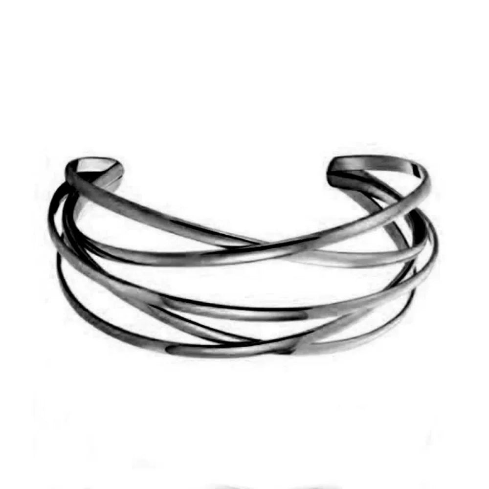M&T Wear Luxury Rose Stainless Steel Bracelet – Elegant Charm Bangle for Women