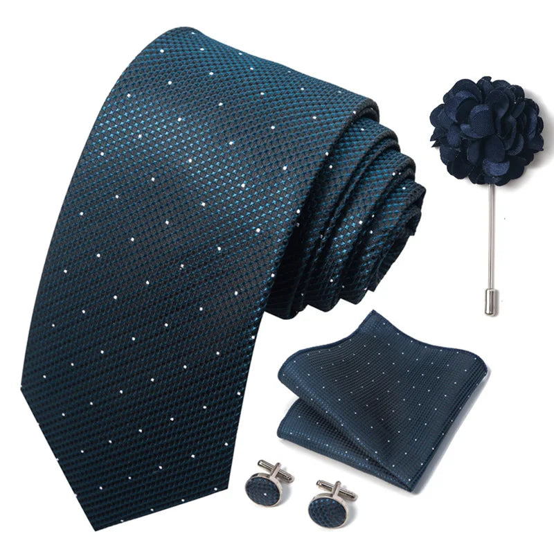 M&T Wear - Luxury Paisley Floral Tie & Accessory Set