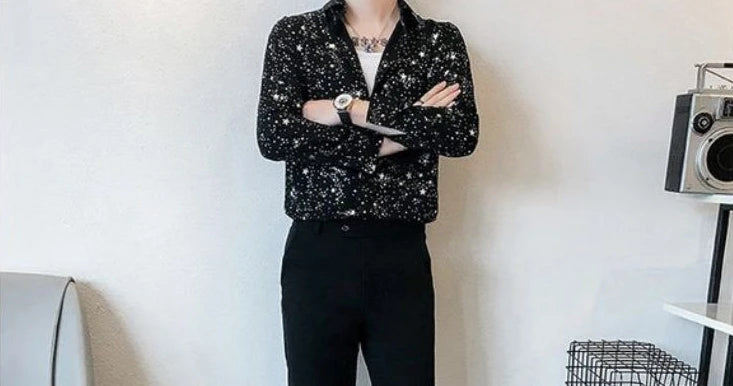 M&T Wear - Man Shirt Black Funny With Print Graphic Printed Shirts