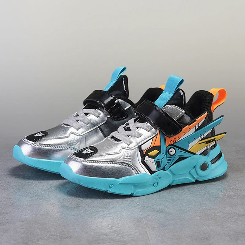 M&T Wear - Kids Sneakers Boys Sports Running Shoes Anti-Skid Leather Fashion Tennis Walking Footwear Comfort Children Casual Athletic Shoes