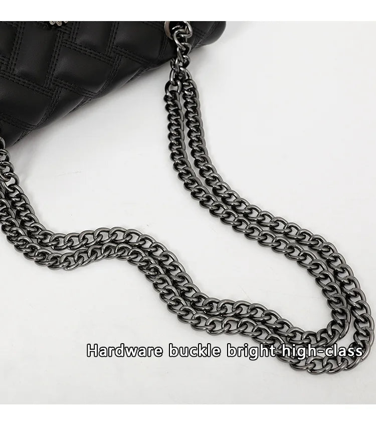 M&T Wear - Women’s Quilted Embroidery Chain Bag