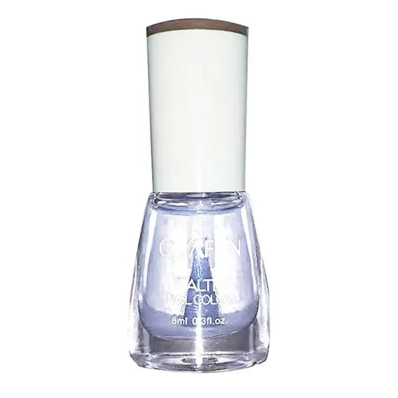 M&T Wear - White Fine Glitter Nail Polish | No Lamp Needed, Non-Peel Shiny Finish (8ml)