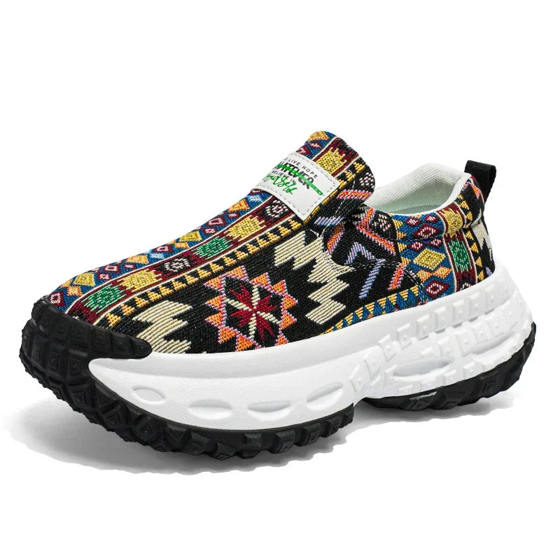 M&T Wear - Men Shoes New Casual Shoes Soft Casual Sneaker Breathable Running Shoes For Man Bohemian Style Canvas Shoes