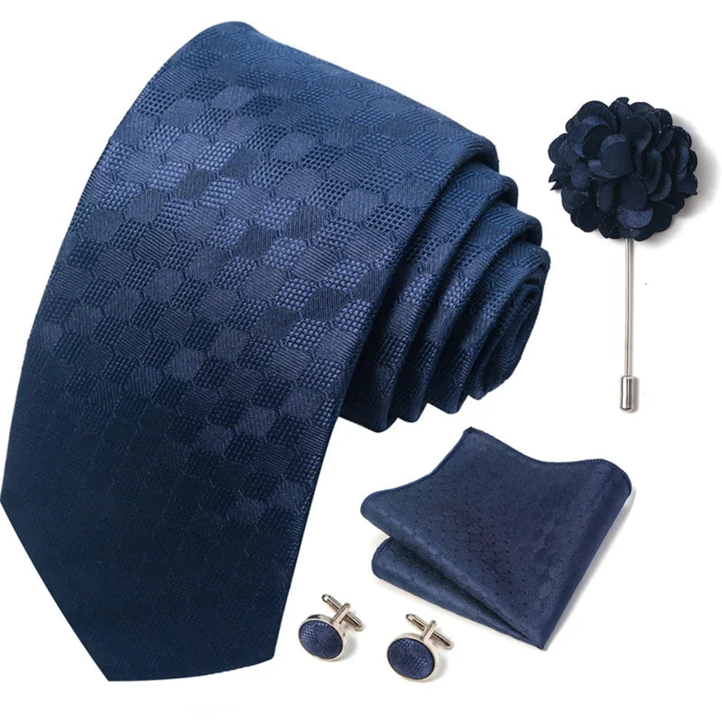 M&T Wear - Luxury Paisley Floral Tie & Accessory Set
