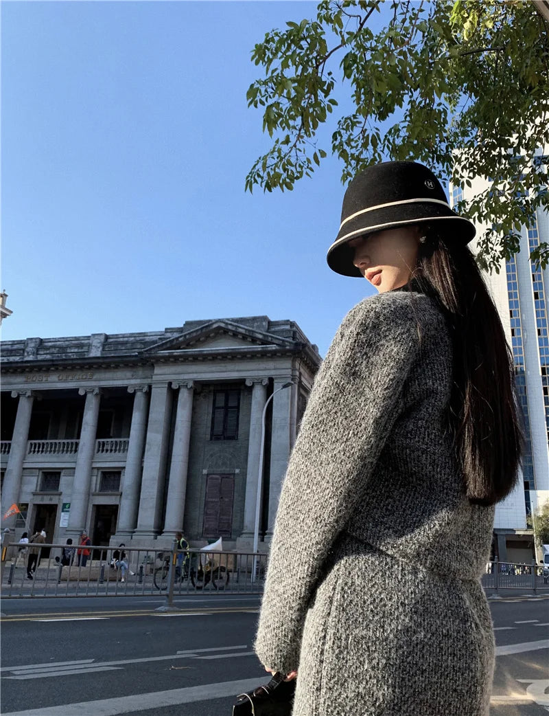 M&T Wear - Sweet Fashion Thickened 2-Piece Skirt Set