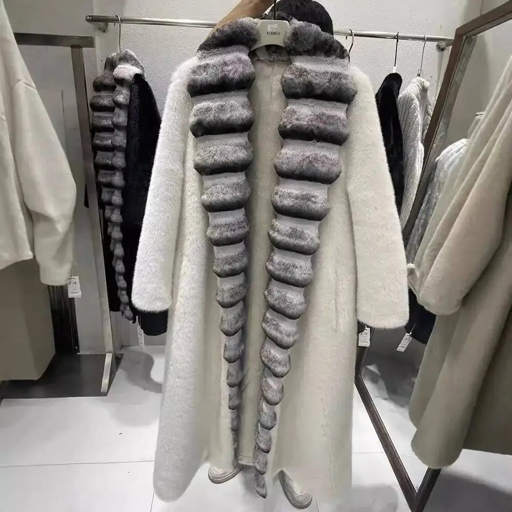 M&T Wear - Women's Faux Sheepskin Loose Fit Winter Coat