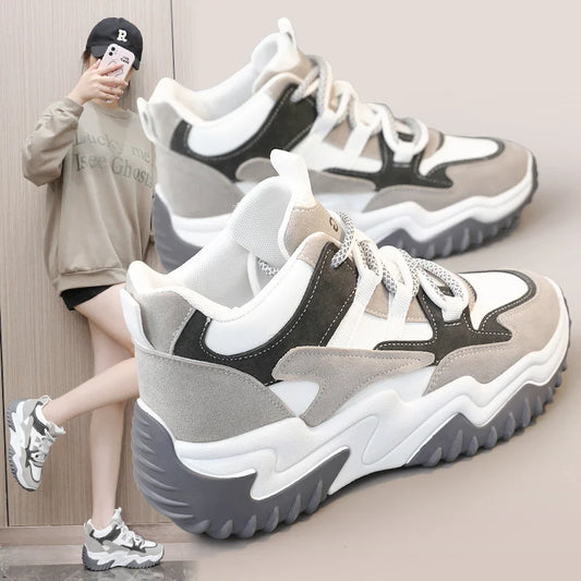 M&T Wear - Breathable Mesh Casual Shoes Woman  Heels   Loafers