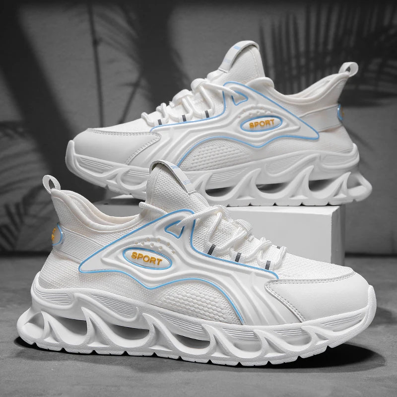 M&T Wear - Men's Casual Shoes Men Casual and Comfortable Running Sneakers Durable Lace-Up Design Suitable for Outdoor Sports and Daily Wear