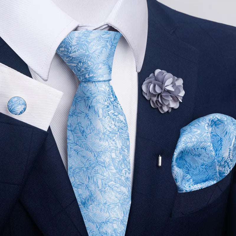 M&T Wear - Luxury Paisley Floral Tie & Accessory Set