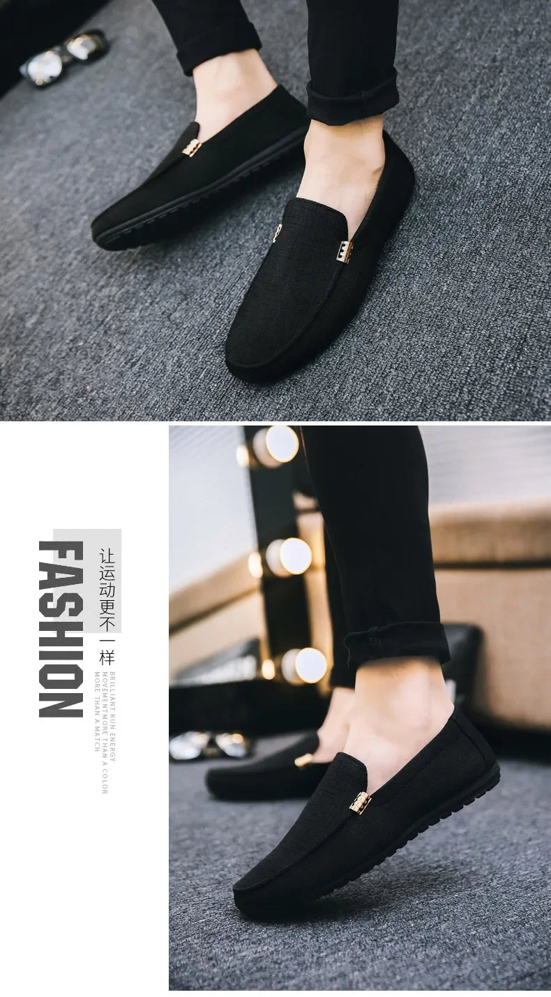 M&T Wear - Shoes Men Casual  Comfort Men Shoes Denim Male Shoes Adult Footwear 2024 New  Loafers Canvas  Sneakers Driving