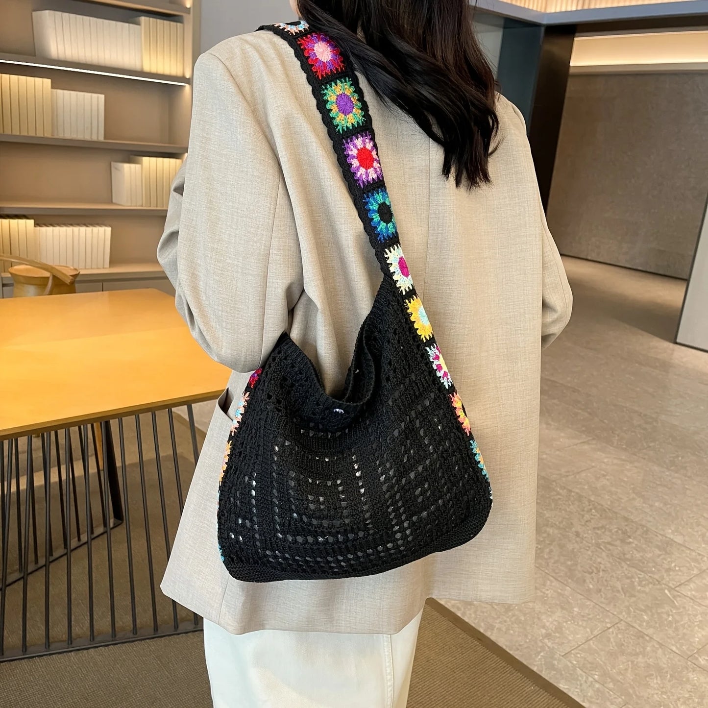 M&T Wear - Women’s Fashion Knitted Handbag | Crossbody & Shoulder Bag
