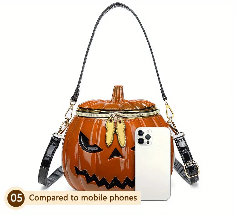 M&T Wear – Pumpkin Crossbody Bag | Funny Halloween Novelty Purse for Women