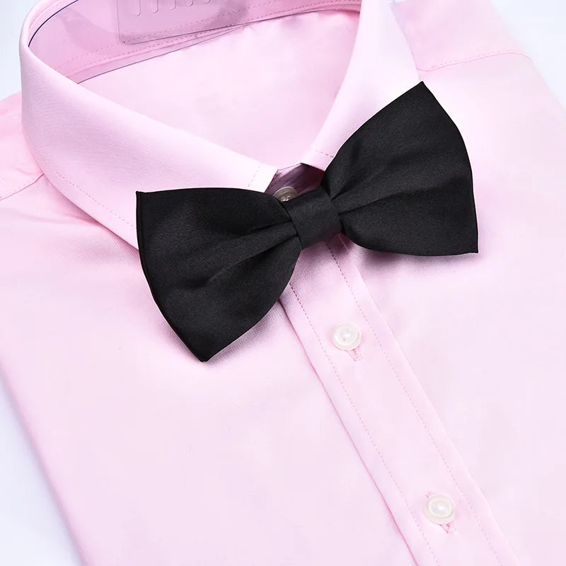 Classic Men Bowtie Boys Grils Children Bow Tie Fashion Solid Color Green Red Black White Green Wedding Ties Accessories