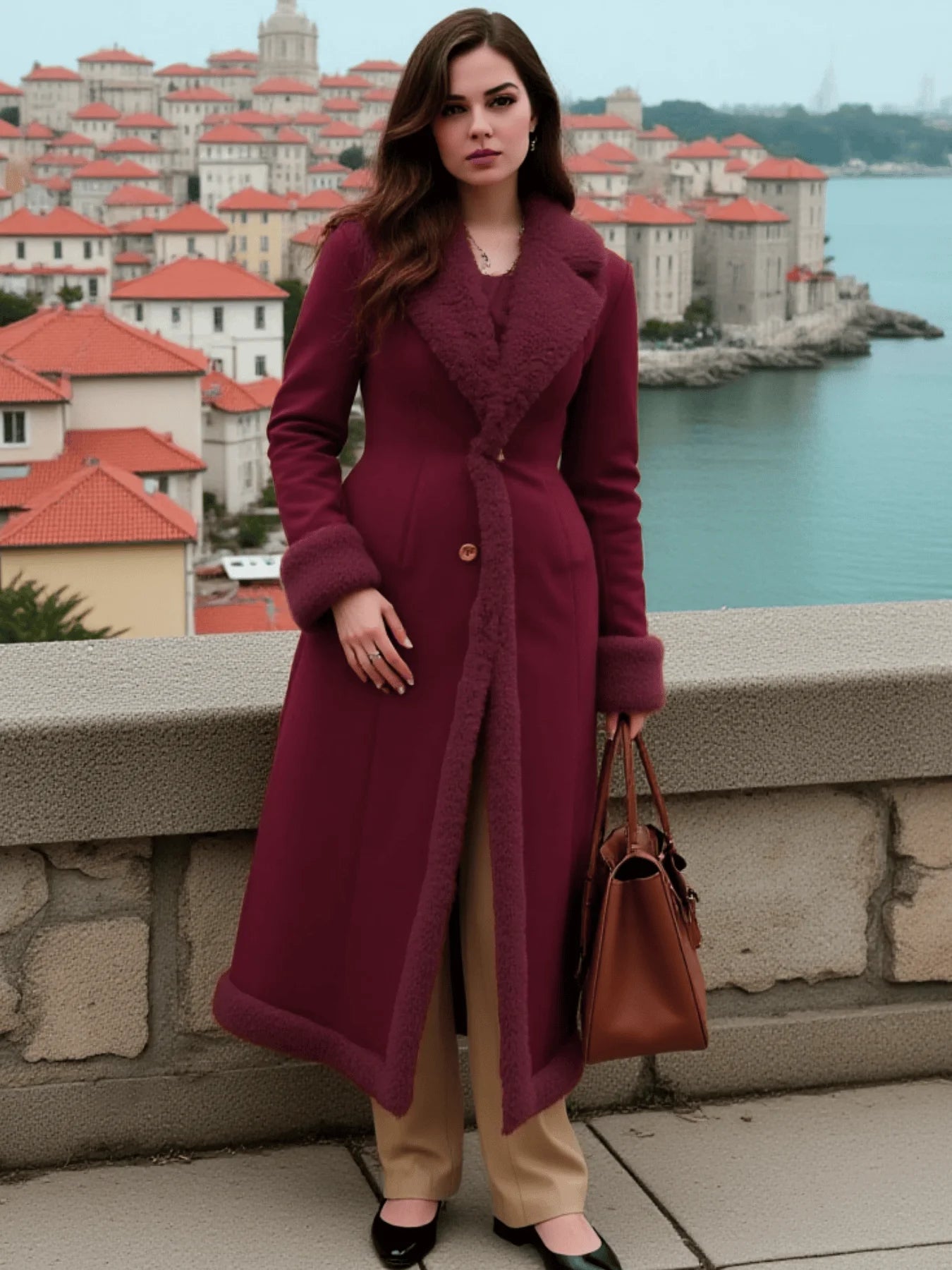 M&T Wear - Euro-Style X-Long Thickened Fleece Lined Winter Coat