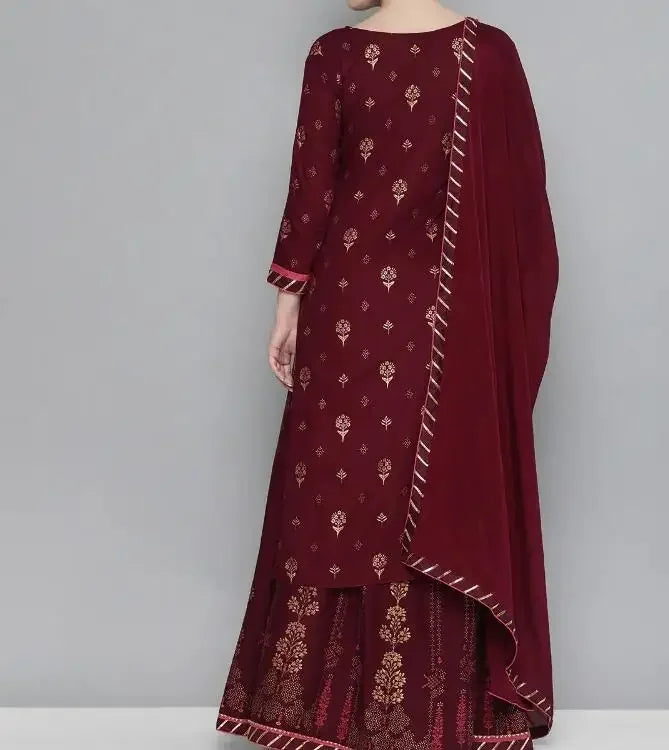 M&T Wear -  Elegant Polyester Kurta for Women – Traditional Indian & Pakistani Style