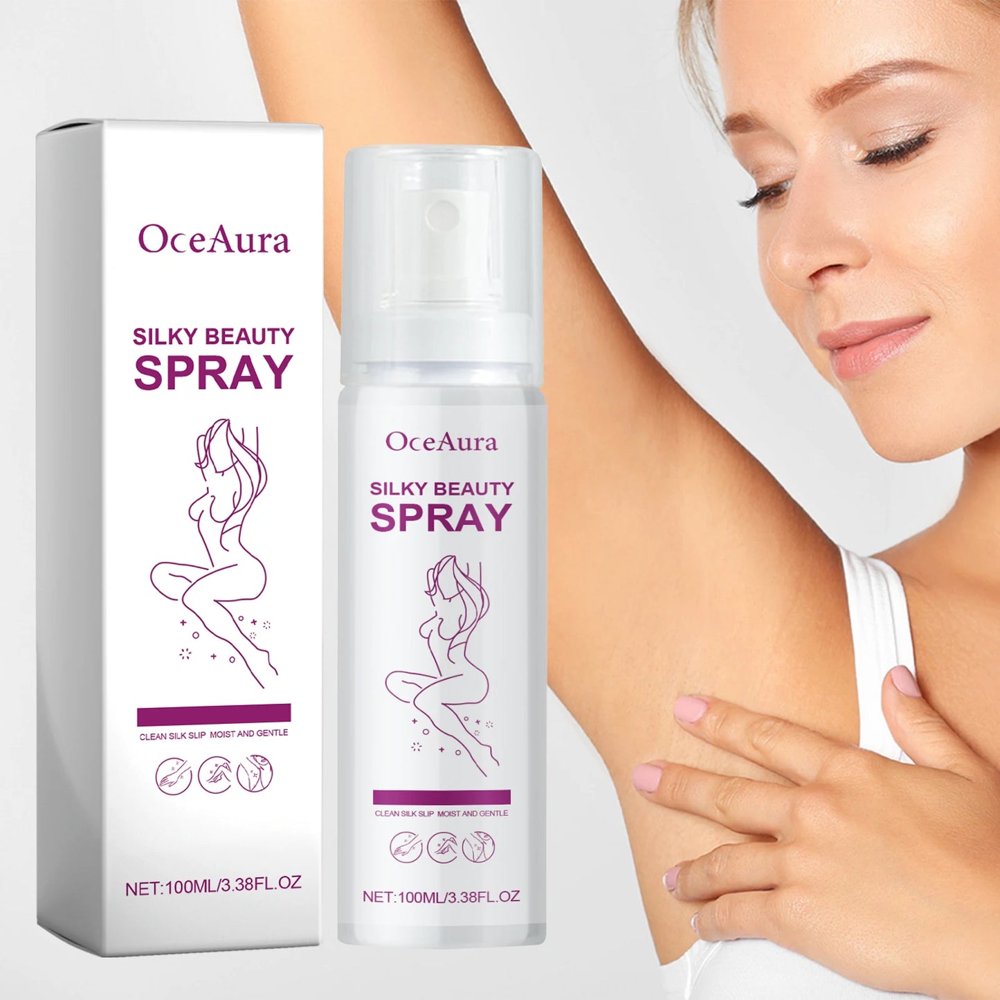 M&T Wear – SmoothSilk Hair Removal Spray (100ml)