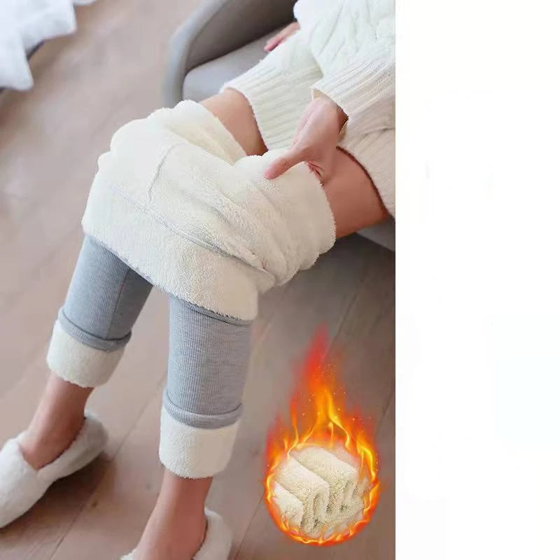 M&T Wear - Winter Velvet Thick High-Waist Leggings