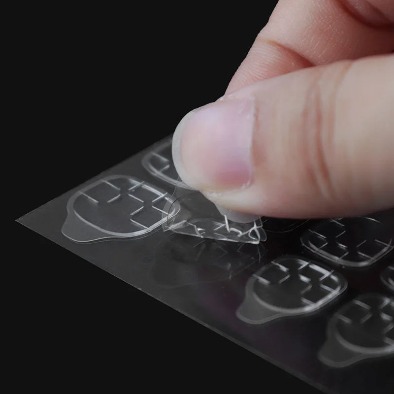 M&T Wear - 240pcs Double-Sided Nail Adhesive Tabs | Clear Press-On Nail Glue Pads