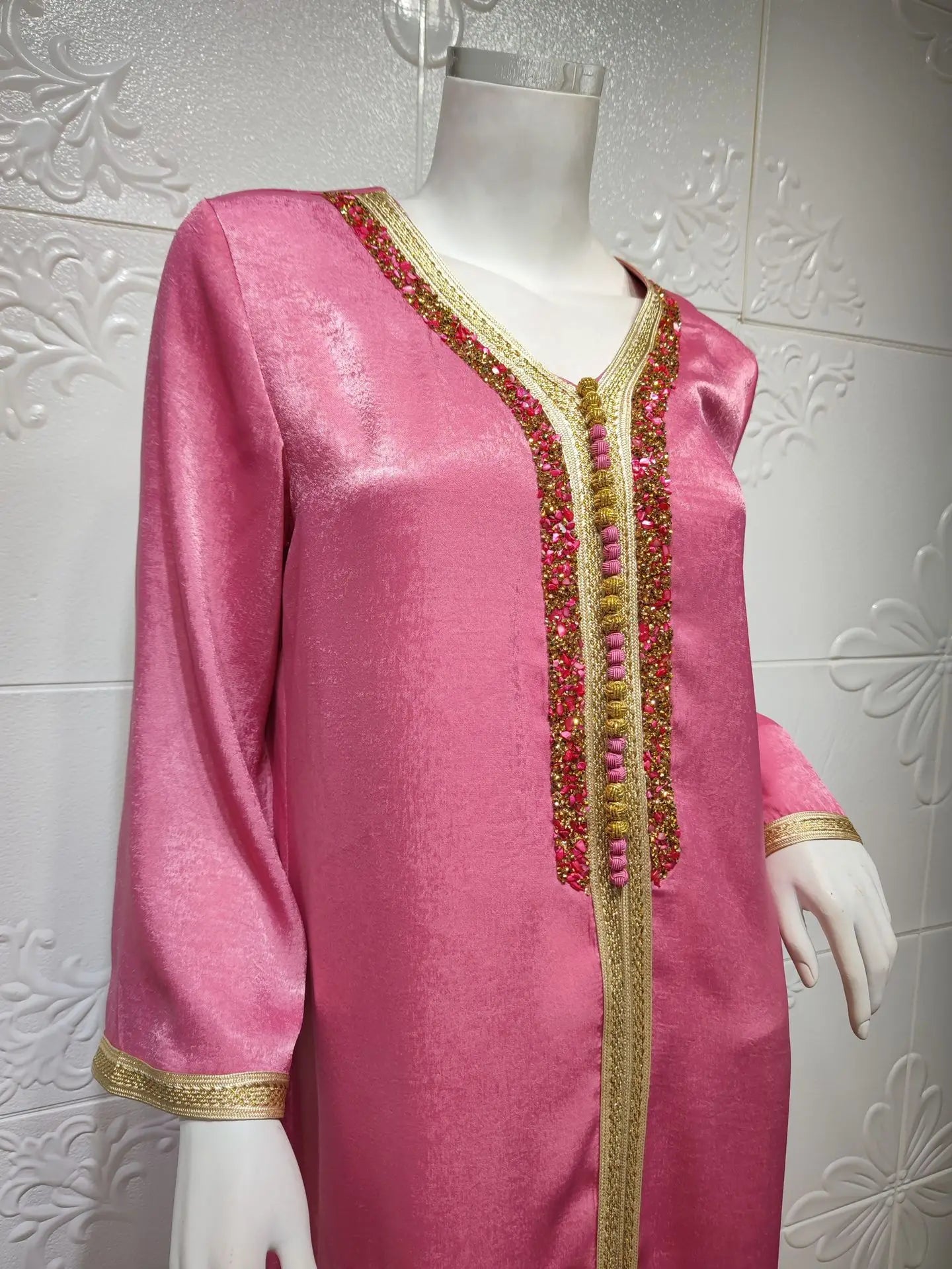 M&T Wear -  Eid Ramadan Mubarak Diamond Abaya Dress
